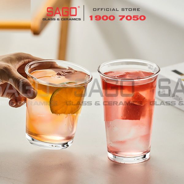  INS 9016 - Ly Thủy Tinh Miệng Loe INS Flared Mouth Highball Glass 420ml | Thủy Tinh Cao Cấp 