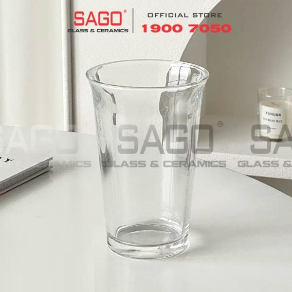  INS 9016 - Ly Thủy Tinh Miệng Loe INS Flared Mouth Highball Glass 420ml | Thủy Tinh Cao Cấp 