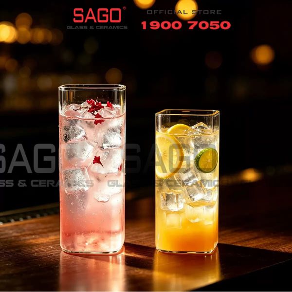  LIBBEY 2615 - Ly thủy tinh Vuông Libbey Venice Cooler Glass 405ml | Thủy Tinh Cao Cấp 