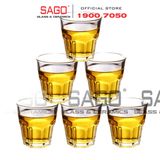  LG-101110(10001) - Ly Thủy Tinh Lucky Centra Rock 285ml | Nhập Khẩu Thái Lan 