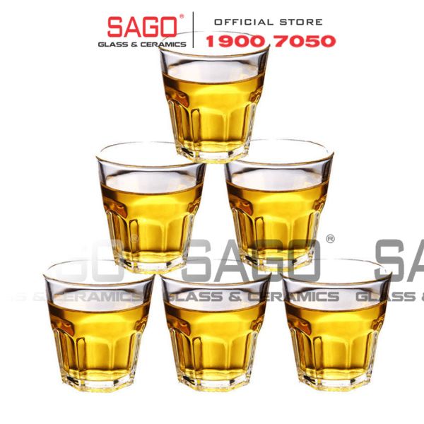  LG-101110(10001) - Ly Thủy Tinh Lucky Centra Rock 285ml | Nhập Khẩu Thái Lan 