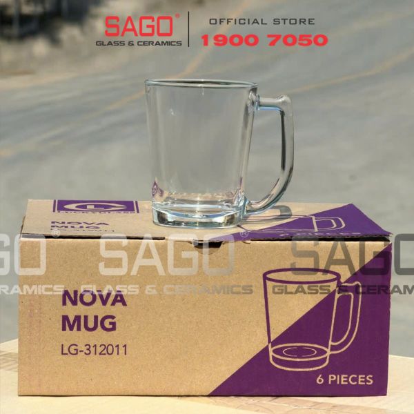  LG-312110(120) - Ly Thủy Tinh Lucky Nova Mug 310ml | Nhập Khẩu Thái Lan 