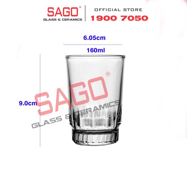  LG-106006(60) - Ly Thủy Tinh Lucky Stellar Shot Glass 160ml | Nhập Khẩu Thái Lan 