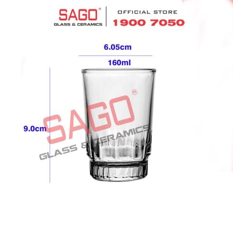  LG-106006(60) - Ly Thủy Tinh Lucky Stellar Shot Glass 160ml | Nhập Khẩu Thái Lan 