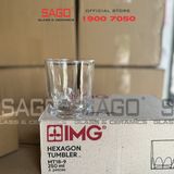  IMG MT18-9 - Ly Thủy Tinh IMG Hexagon Tumbler 260ml | Thủy tinh nhập khẩu Indonesia 
