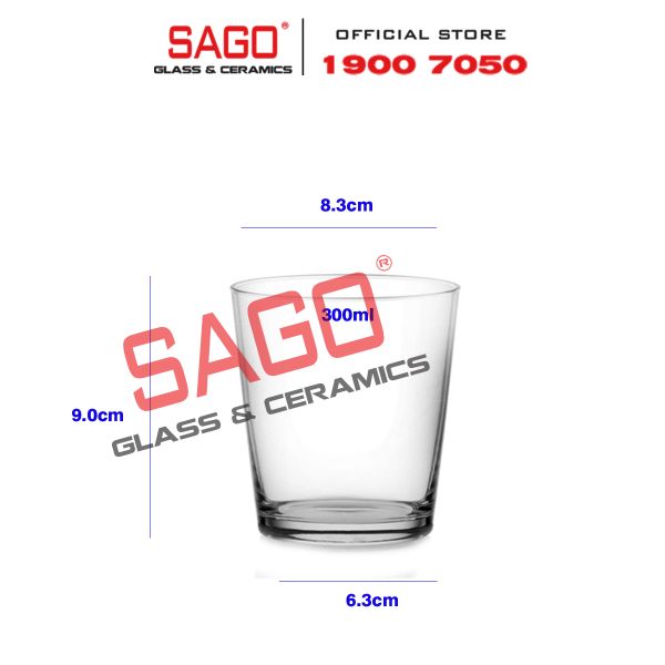  Ocean B06511 - Ly Thủy Tinh Ocean Nova Rock 300ml | Nhập Khẩu Thái Lan 