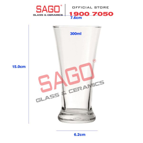  Ocean B00910 - Ly Thủy Tinh Ocean Pilsner 300ml | Nhập Khẩu Thái Lan 