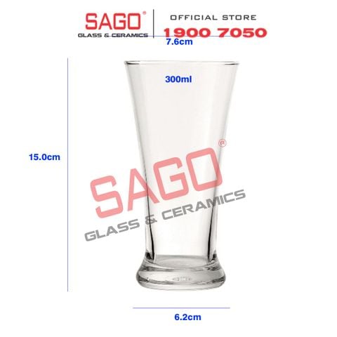  Ocean B00910 - Ly Thủy Tinh Ocean Pilsner 300ml | Nhập Khẩu Thái Lan 