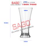  Ocean B00912 - Ly Thủy Tinh Ocean Pilsner 340ml | Nhập Khẩu Thái Lan 