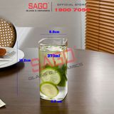  INS 1001-2 - Ly Thủy Tinh INS Borosilicate Plaza Hi Ball Glass 370ml | Thủy Tinh Cao Cấp 