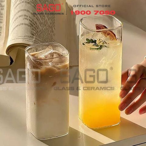  INS 1001-3 - Ly Thủy Tinh INS Borosilicate Plaza Long Drink Glass 470ml | Thủy Tinh Cao Cấp 