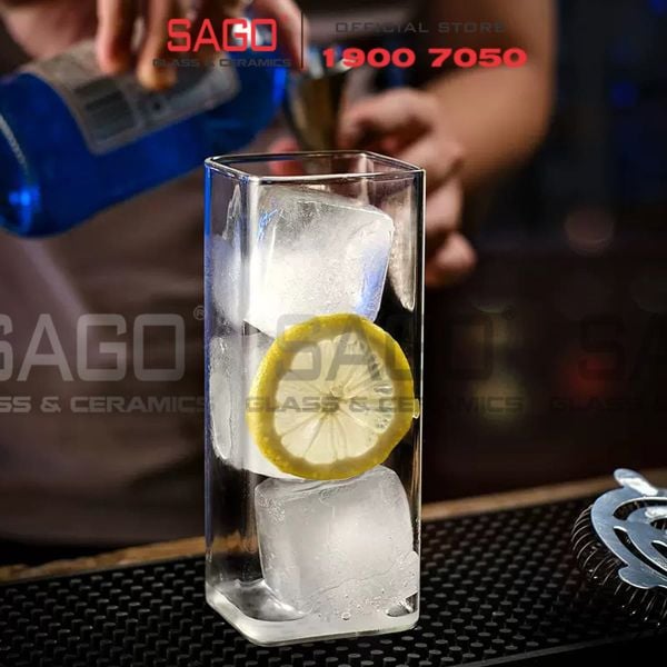 INS 1001-3 - Ly Thủy Tinh INS Borosilicate Plaza Long Drink Glass 470ml | Thủy Tinh Cao Cấp 