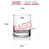  Ocean B00409 - Ly Thủy Tinh Ocean Sanmarino Rock 245ml | Nhập Khẩu Thái Lan 