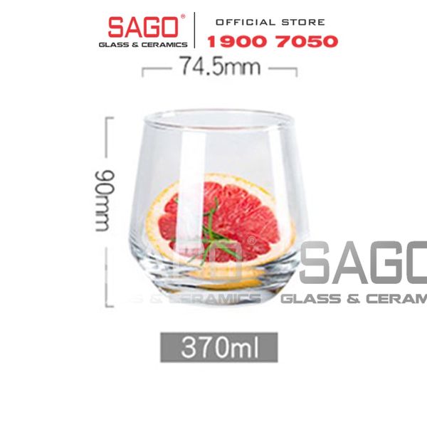  Deli DCS3003-2 - Ly Thủy Tinh Deli Lexinton Rock 370ml | Thủy Tinh Cao Cấp 