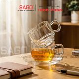  LG-311807.755 - Bộ Tách Thủy Tinh Lucky Stack Tea Cup Glass 202ml | Nhập Khẩu Thái Lan 