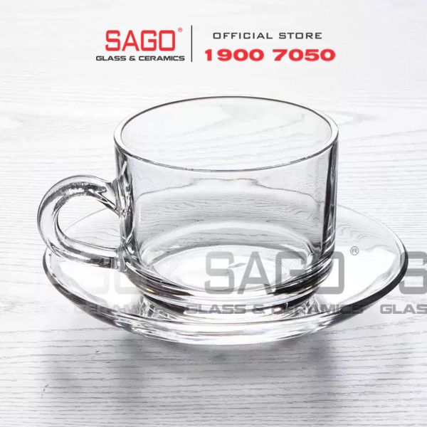  LG-311807.755 - Bộ Tách Thủy Tinh Lucky Stack Tea Cup Glass 202ml | Nhập Khẩu Thái Lan 