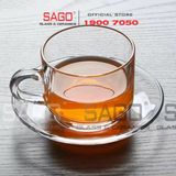  LG-311807.755 - Bộ Tách Thủy Tinh Lucky Stack Tea Cup Glass 202ml | Nhập Khẩu Thái Lan 