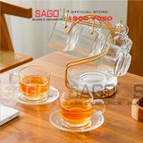  LG-311807.755 - Bộ Tách Thủy Tinh Lucky Stack Tea Cup Glass 202ml | Nhập Khẩu Thái Lan 
