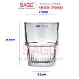  LG-104007(40) - Ly Thủy Tinh Lucky Stackable Rock 202ml | Nhập Khẩu Thái Lan 
