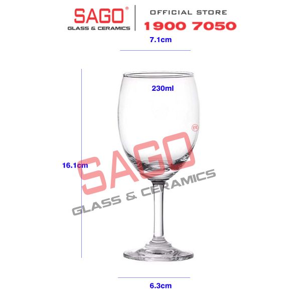 Ocean 1501R08 - Ly Thủy Tinh Ocean Classic Red Wine 230ml | Nhập Khẩu Thái Lan 