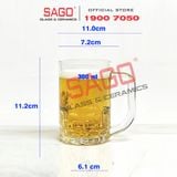  PG372 - Ly Thủy Tinh Prim Plaza Beer Mug 300ml | Nhập Khẩu Thái Lan 