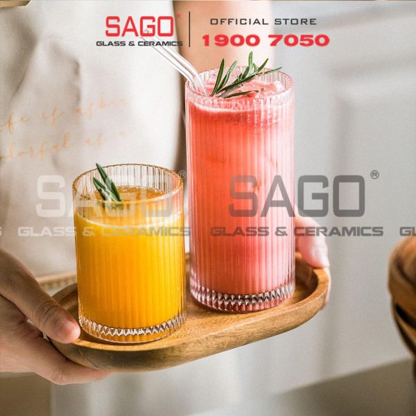  Ocean B24610 - Ly Thủy tinh Ocean Pulse Hi Ball Glass 285ml | Nhập Khẩu Thái Lan 