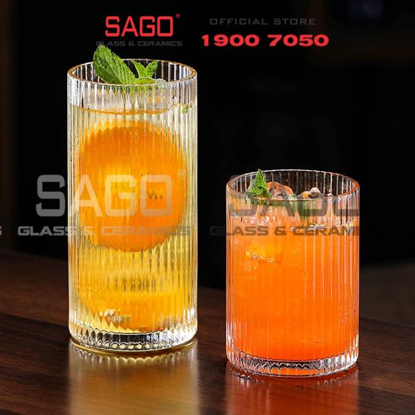  Ocean B24610 - Ly Thủy tinh Ocean Pulse Hi Ball Glass 285ml | Nhập Khẩu Thái Lan 
