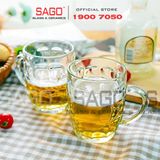  PG217 - Ly Thủy Tinh Prim Cosmo Beer Mug 290ml | Nhập Khẩu Thái Lan 