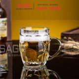  PG217 - Ly Thủy Tinh Prim Cosmo Beer Mug 290ml | Nhập Khẩu Thái Lan 