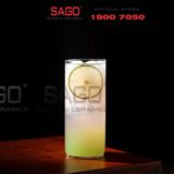  VIR H143 -  Ly Thủy Tinh Virote Borosilicate Fine Rim Tumber 365ml | Thủy Tinh Cao Cấp 