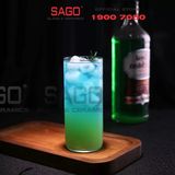  VIR H143 -  Ly Thủy Tinh Virote Borosilicate Fine Rim Tumber 365ml | Thủy Tinh Cao Cấp 