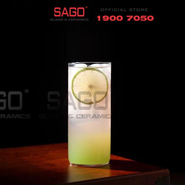  VIR H143 -  Ly Thủy Tinh Virote Borosilicate Fine Rim Tumber 365ml | Thủy Tinh Cao Cấp 