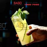  VIR H143 -  Ly Thủy Tinh Virote Borosilicate Fine Rim Tumber 365ml | Thủy Tinh Cao Cấp 