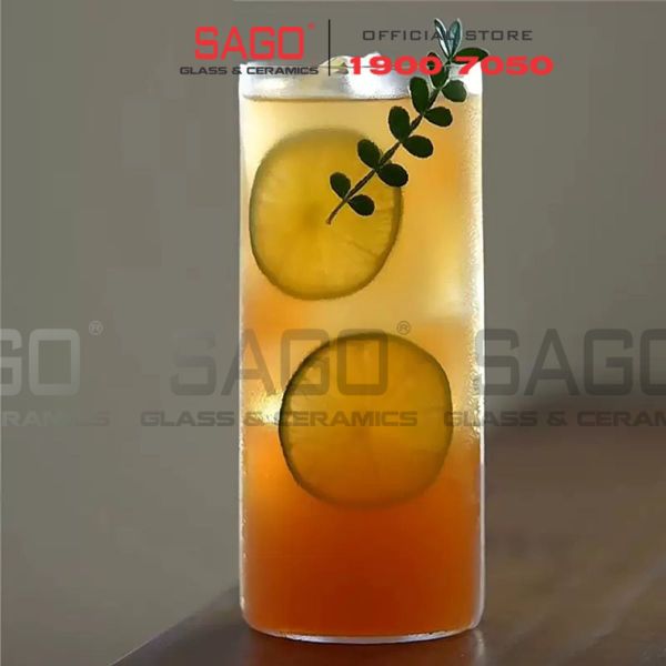  VIR H143 -  Ly Thủy Tinh Virote Borosilicate Fine Rim Tumber 365ml | Thủy Tinh Cao Cấp 