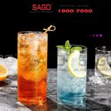  VIR H143 -  Ly Thủy Tinh Virote Borosilicate Fine Rim Tumber 365ml | Thủy Tinh Cao Cấp 