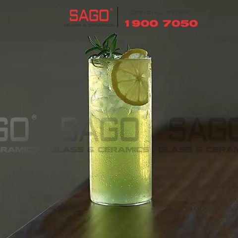  VIR H143 -  Ly Thủy Tinh Virote Borosilicate Fine Rim Tumber 365ml | Thủy Tinh Cao Cấp 