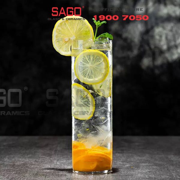  VIR H180 - Ly Thủy Tinh Virote Borosilicate Fine Rim Cooler 390ml | Thủy Tinh Cao Cấp 
