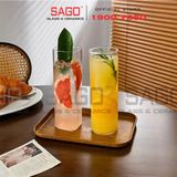  VIR H180 - Ly Thủy Tinh Virote Borosilicate Fine Rim Cooler 390ml | Thủy Tinh Cao Cấp 