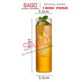  VIR H180 - Ly Thủy Tinh Virote Borosilicate Fine Rim Cooler 390ml | Thủy Tinh Cao Cấp 