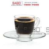  Ocean P01642 - Ly Thủy Tinh Ocean Kenya Espresso 65ml | Nhập Khẩu Thái Lan 