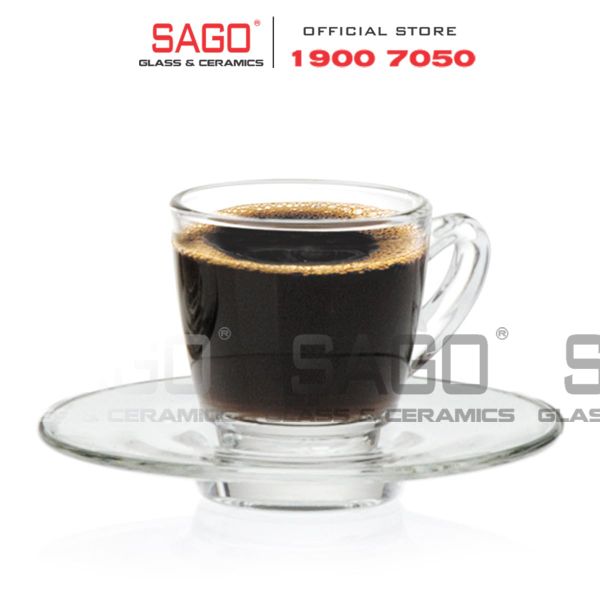  Ocean P01642 - Ly Thủy Tinh Ocean Kenya Espresso 65ml | Nhập Khẩu Thái Lan 