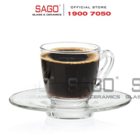  Ocean P01642 - Ly Thủy Tinh Ocean Kenya Espresso 65ml | Nhập Khẩu Thái Lan 
