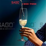  Ocean 1035F07 - Ly Thủy Tinh Ocean Madison Stripe Flute Champagne 210ml | Nhập Khẩu Thái Lan 