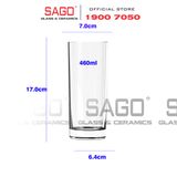  Ocean C24016 - Ly Thủy Tinh Ocean FYN Long Drink 460ml | Nhập Khẩu Thái Lan 