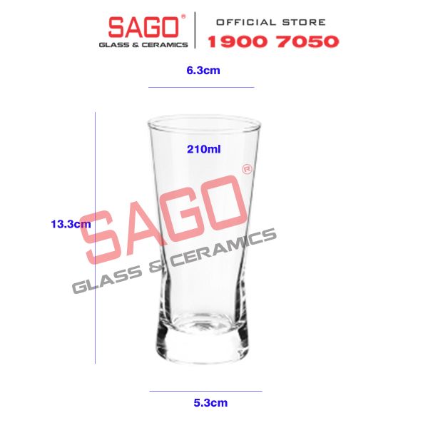  Ocean B21307 - Ly Thủy tinh Ocean Metropolitan 210ml | Nhập Khẩu Thái Lan 