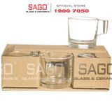  LG-304903(49)/775404(754) - Bộ Tách Thủy Tinh Lucky Glassic Cup 82ml | Nhập Khẩu Thái Lan 