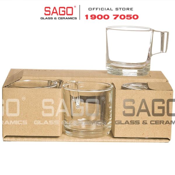  LG-304903(49)/775404(754) - Bộ Tách Thủy Tinh Lucky Glassic Cup 82ml | Nhập Khẩu Thái Lan 