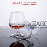  Deli EJ5402 - Ly Thủy Tinh Apple Green Basic Brandy Glass 250ml | Thủy Tinh Cao Cấp 