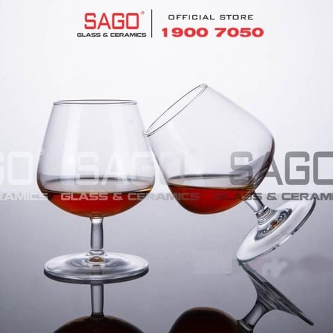  Deli EJ5402 - Ly Thủy Tinh Apple Green Basic Brandy Glass 250ml | Thủy Tinh Cao Cấp 