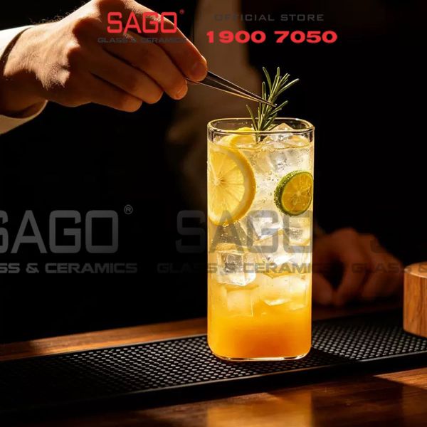  LIBBEY 2614 - Ly thủy tinh Vuông Libbey Venice Beverage Glass 380ml | Thủy Tinh Cao Cấp 